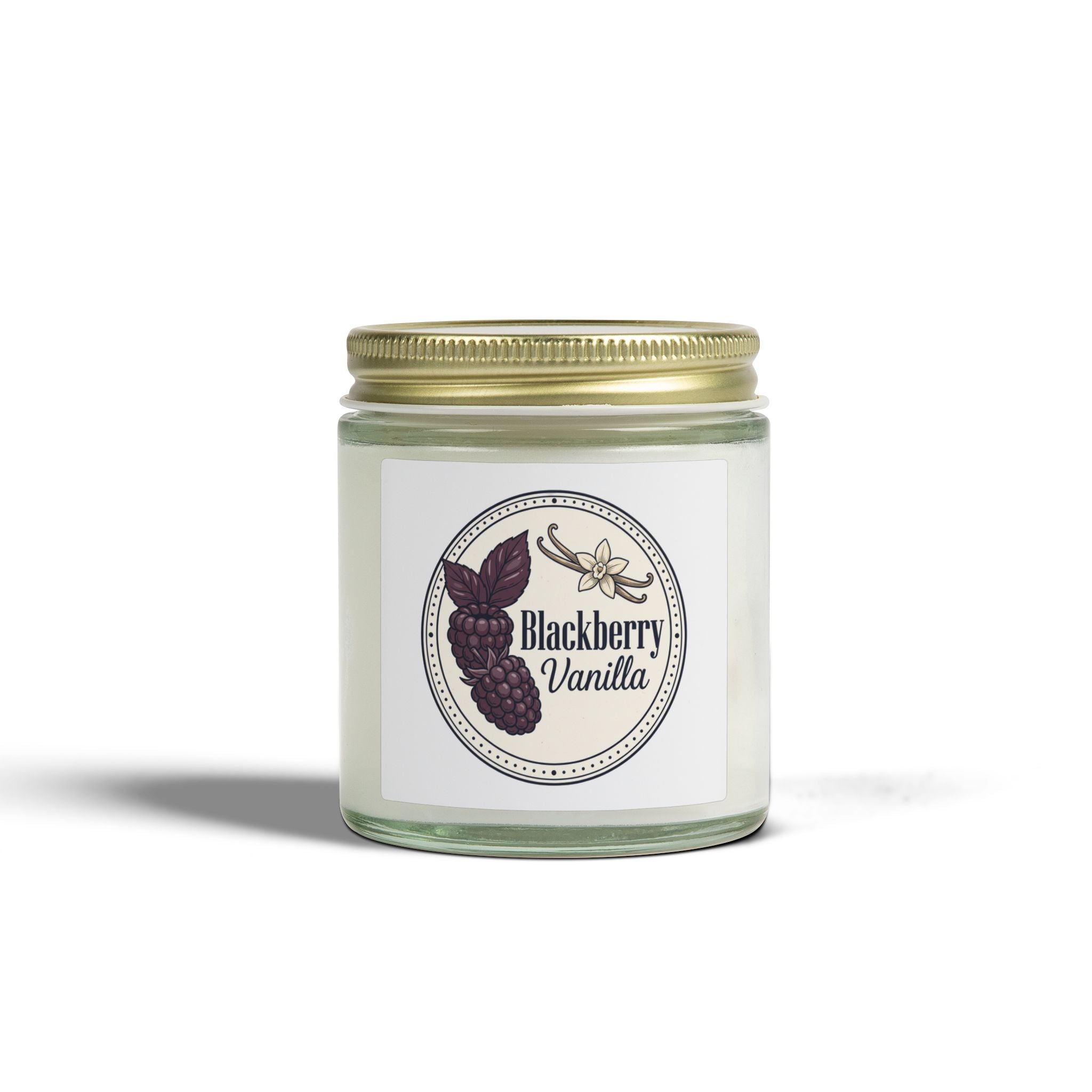 Blackberry Vanilla Scented Candle — Coconut Apricot Wax (4oz & 9oz)