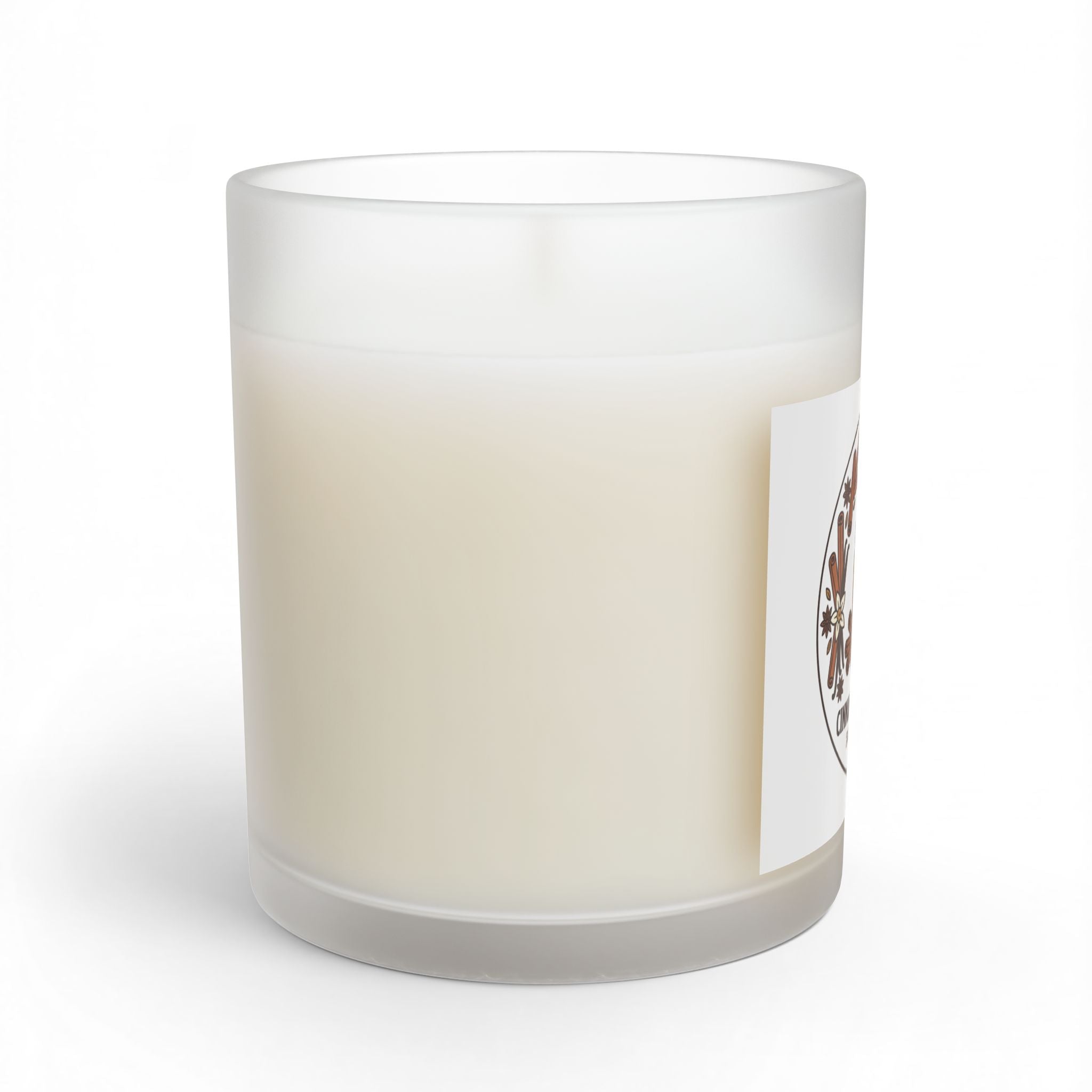 Cinnamon & Vanilla Scented Candle — 11oz Glass Jar