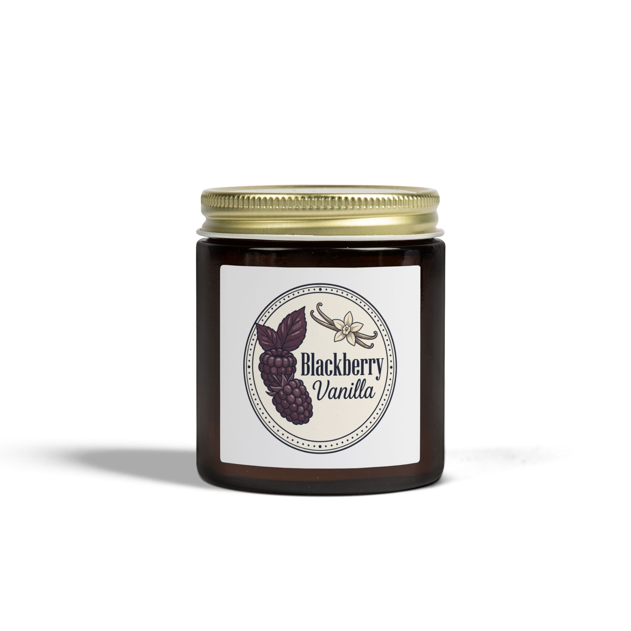 Blackberry Vanilla Scented Candle — Coconut Apricot Wax (4oz & 9oz)