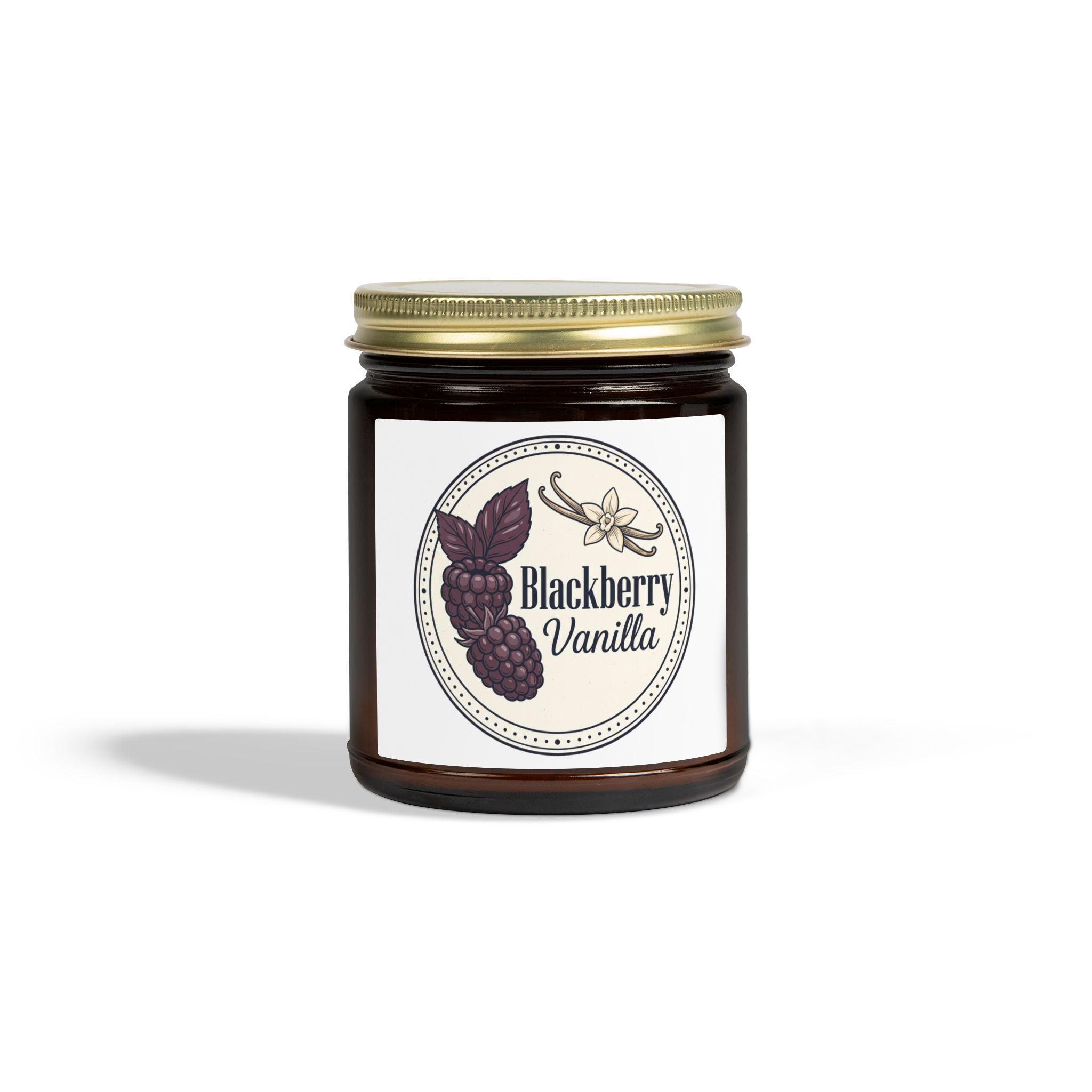 Blackberry Vanilla Scented Candle — Coconut Apricot Wax (4oz & 9oz)