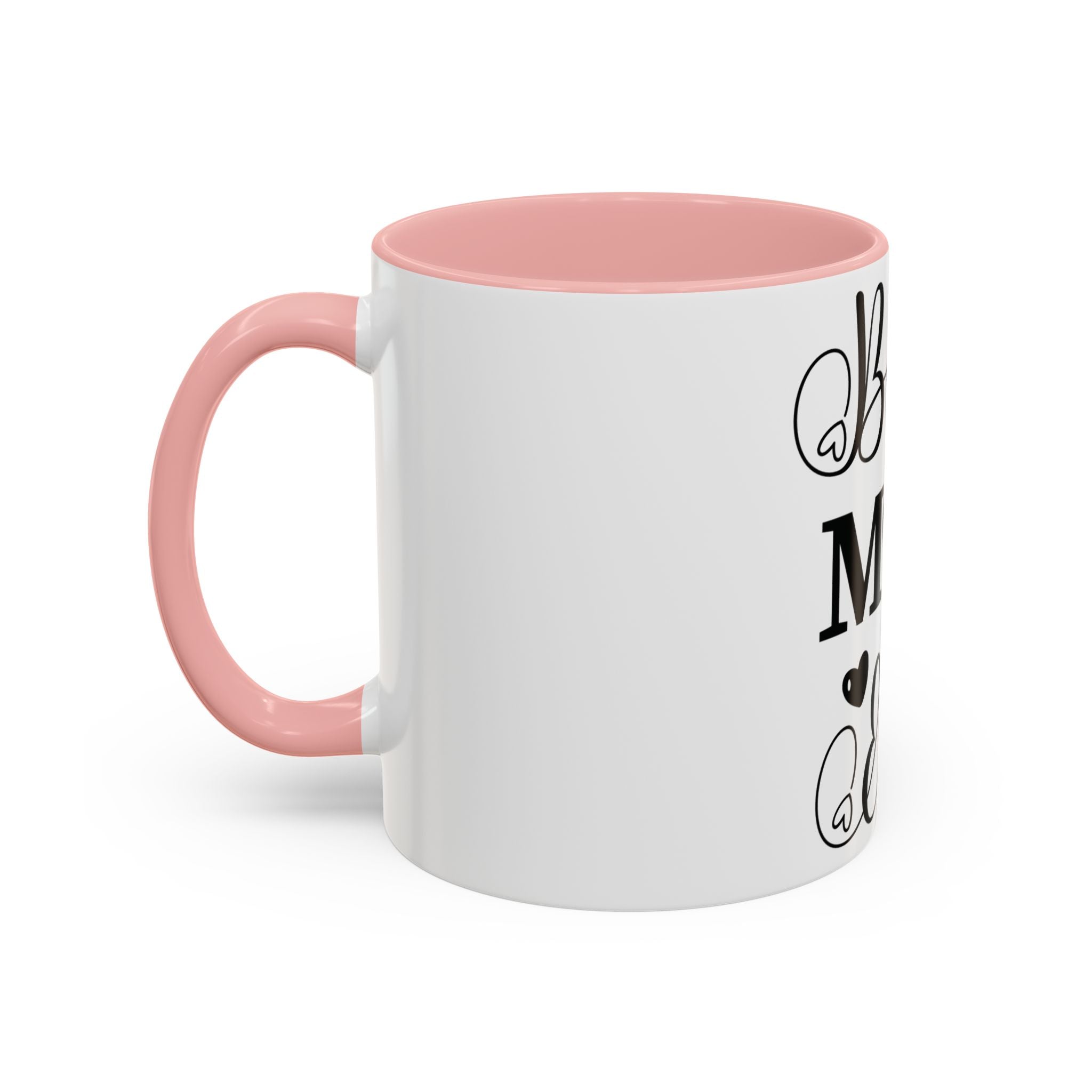 Best Mom Ever Accent Coffee Mug – Mother’s Day Gift, Black Heart Design (11/15oz)