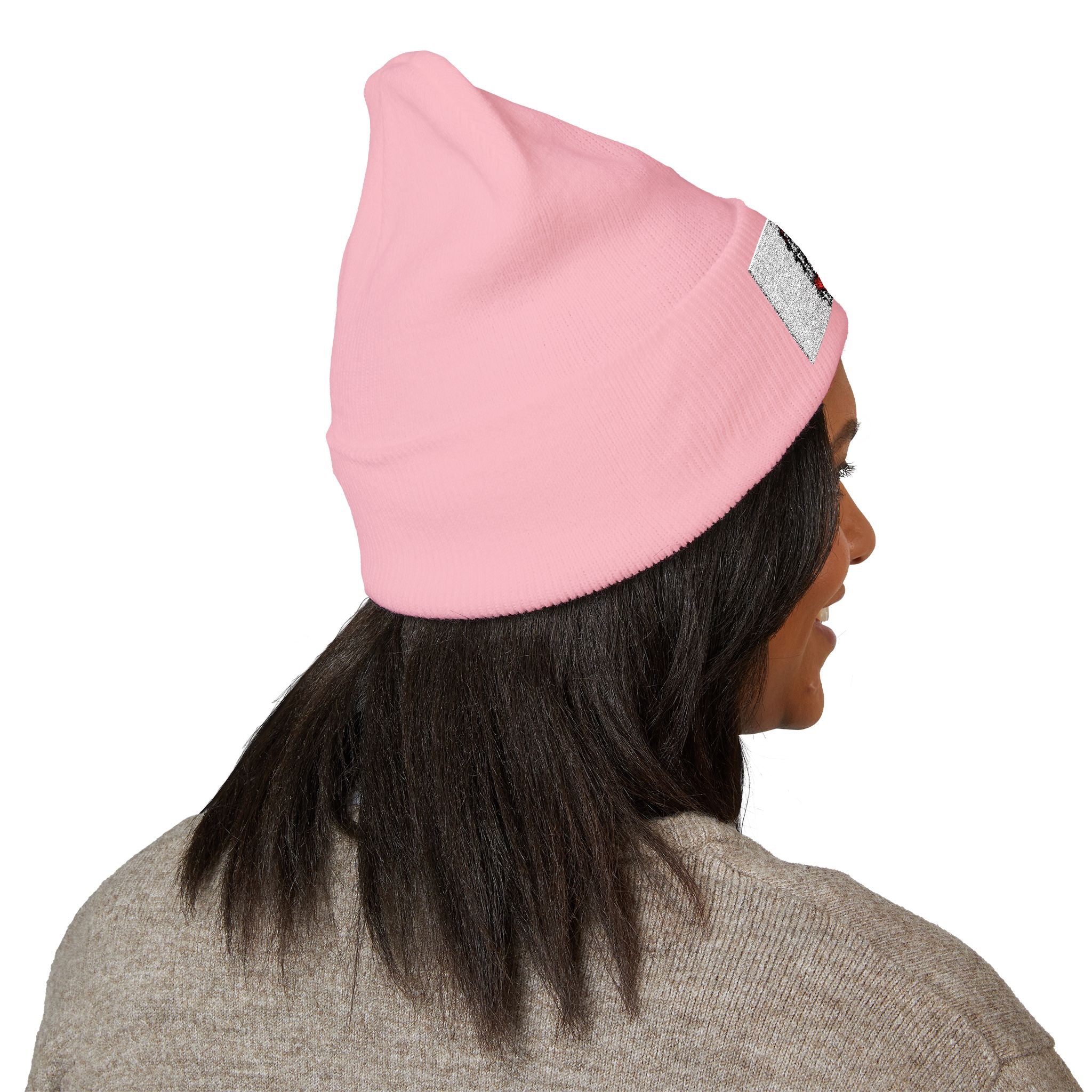 Haiti Flag Embroidered Cuffed Beanie — 'AYITI' Map Winter Hat