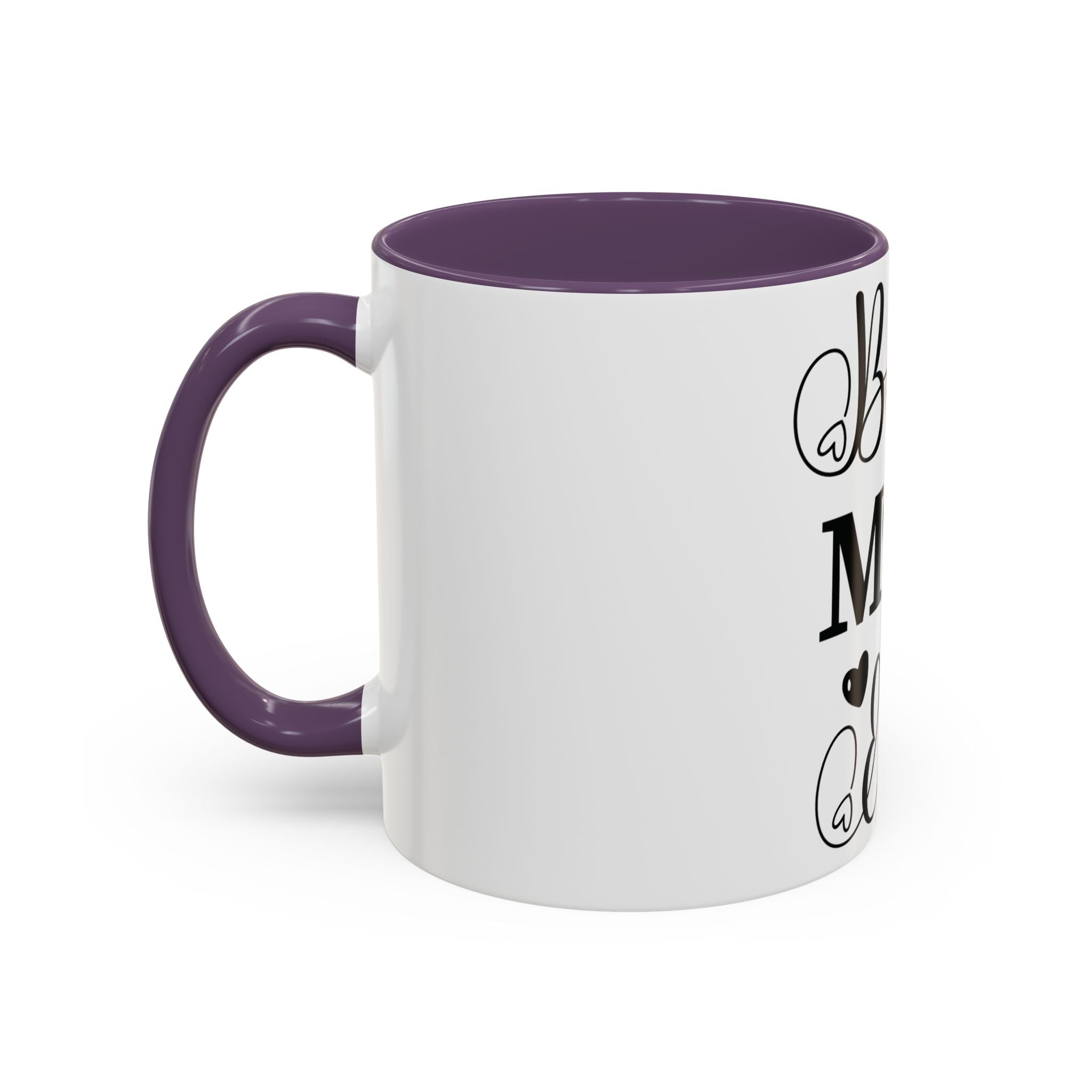 Best Mom Ever Accent Coffee Mug – Mother’s Day Gift, Black Heart Design (11/15oz)