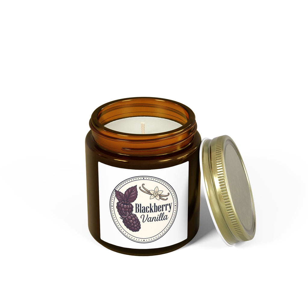 Blackberry Vanilla Scented Candle — Coconut Apricot Wax (4oz & 9oz)