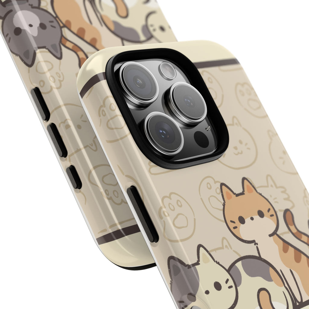 Cute Cats "Don't Touch My Phone" Protective Phone Case