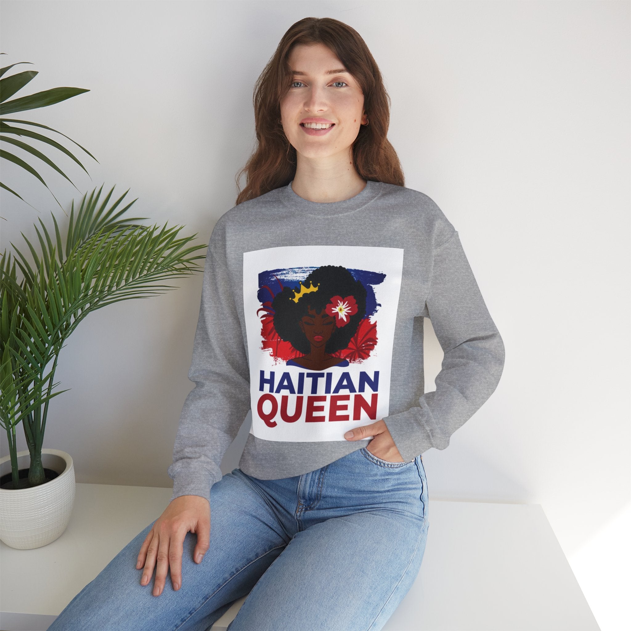 Haitian Queen Sweatshirt — Afrocentric Pride Crewneck
