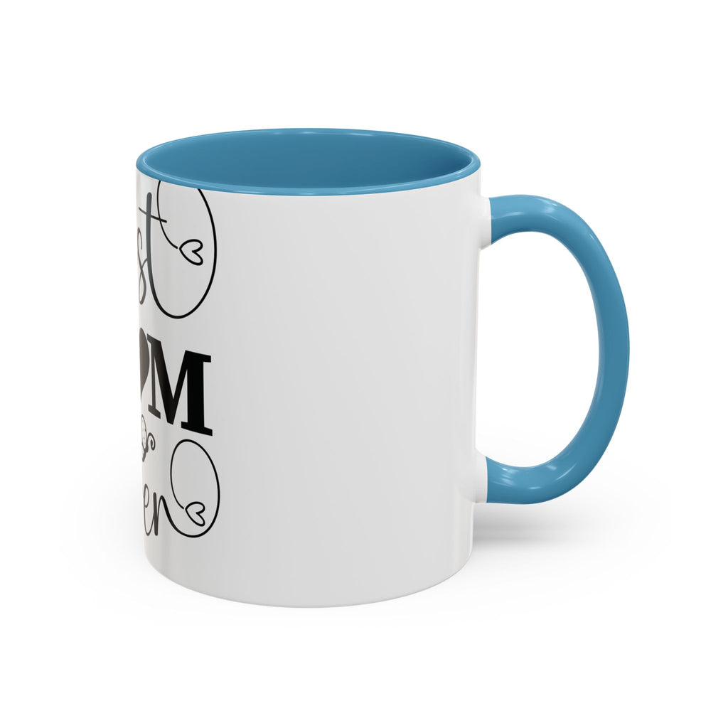 Best Mom Ever Accent Coffee Mug – Mother’s Day Gift, Black Heart Design (11/15oz)