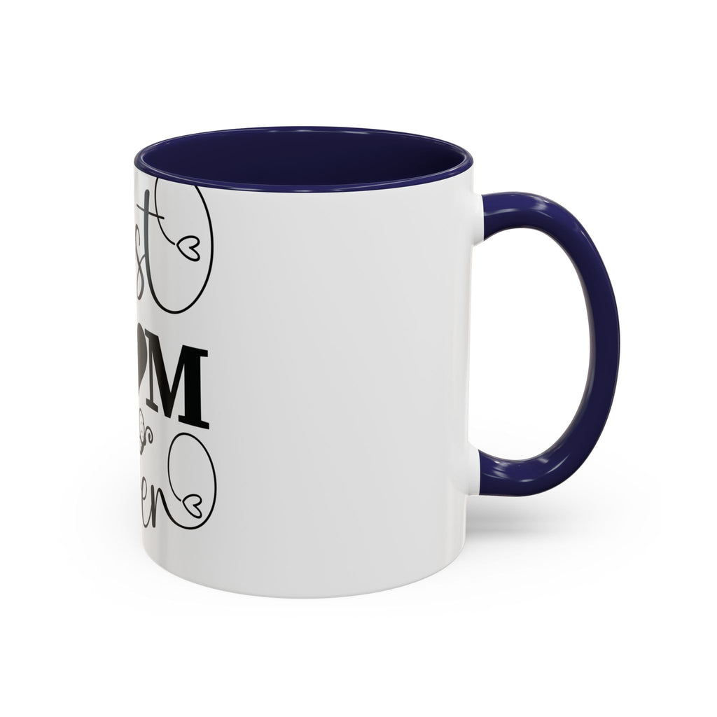 Best Mom Ever Accent Coffee Mug – Mother’s Day Gift, Black Heart Design (11/15oz)