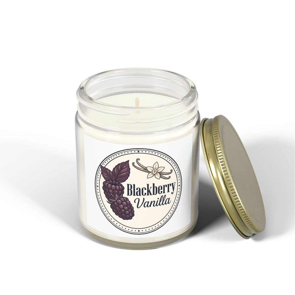 Blackberry Vanilla Scented Candle — Coconut Apricot Wax (4oz & 9oz)