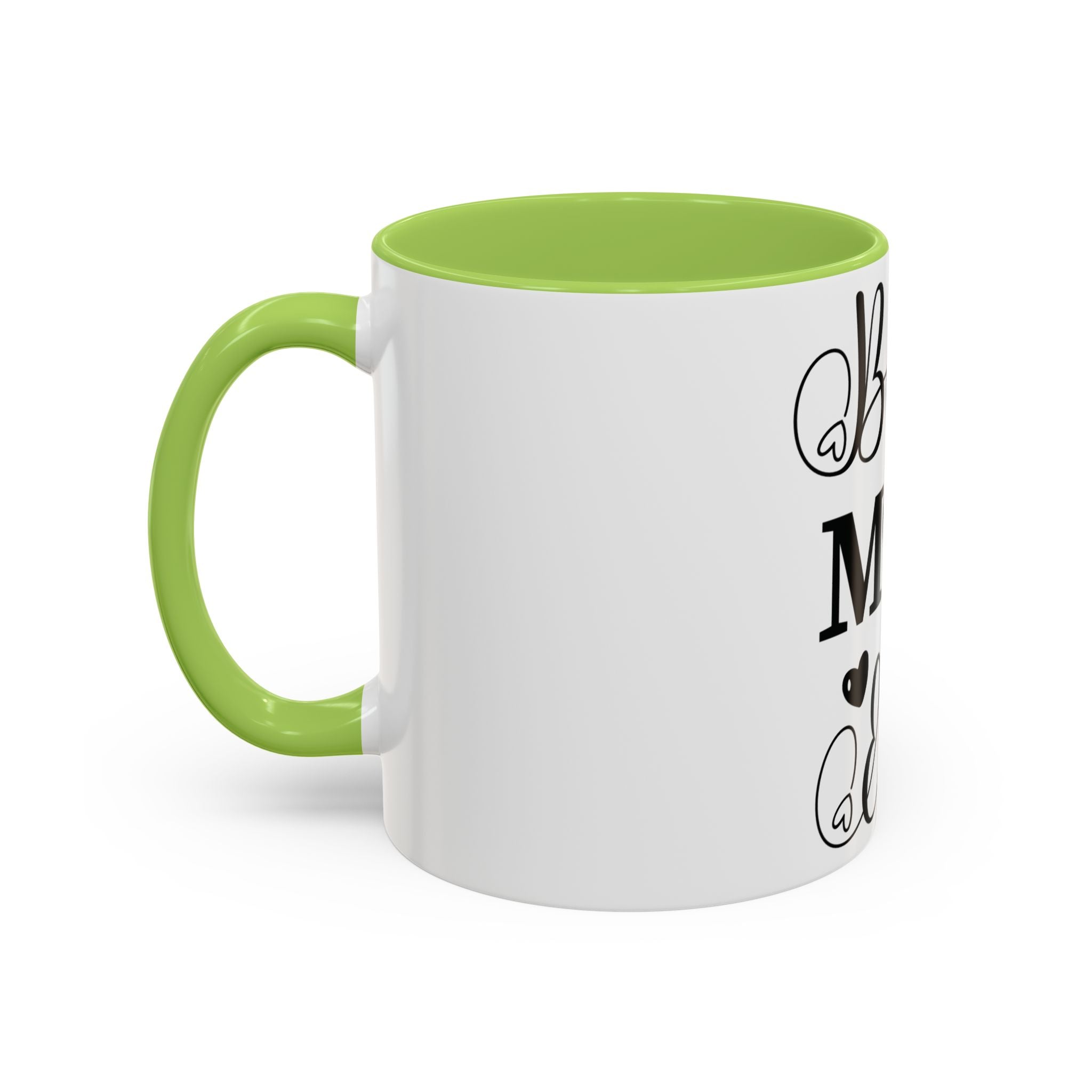 Best Mom Ever Accent Coffee Mug – Mother’s Day Gift, Black Heart Design (11/15oz)
