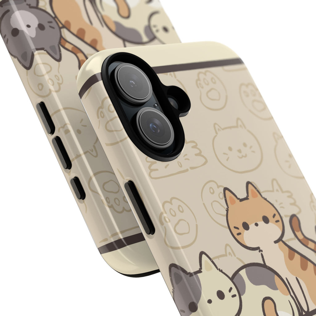 Cute Cats "Don't Touch My Phone" Protective Phone Case